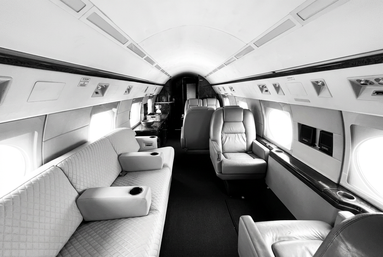 Private jet executive cabin